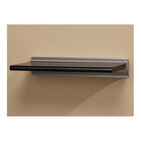 D2D TECHNOLOGIES Wood Shelving Classique Black Shelf, 8 x 16 in. D22609912